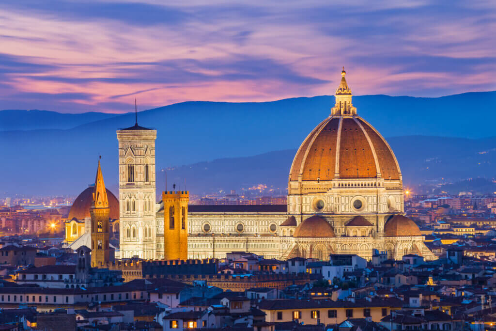 The Cathedral of Santa Maria del Fiore in Florence. 